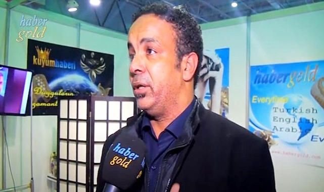 الإعلامي العربي رجب حميد في معرض اسطنبول للمجوهرات